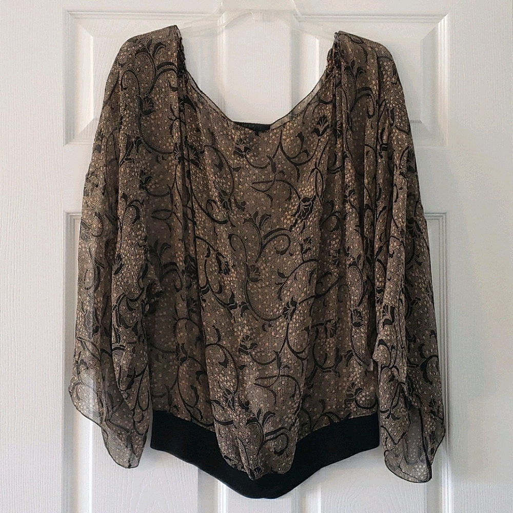 The Limited Sheer Silk Blouse